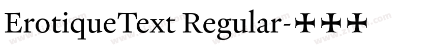 ErotiqueText Regular字体转换